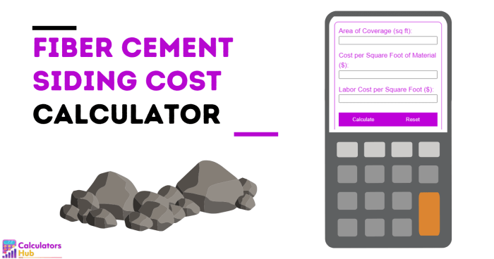 Fiber Cement Siding Cost Calculator Online